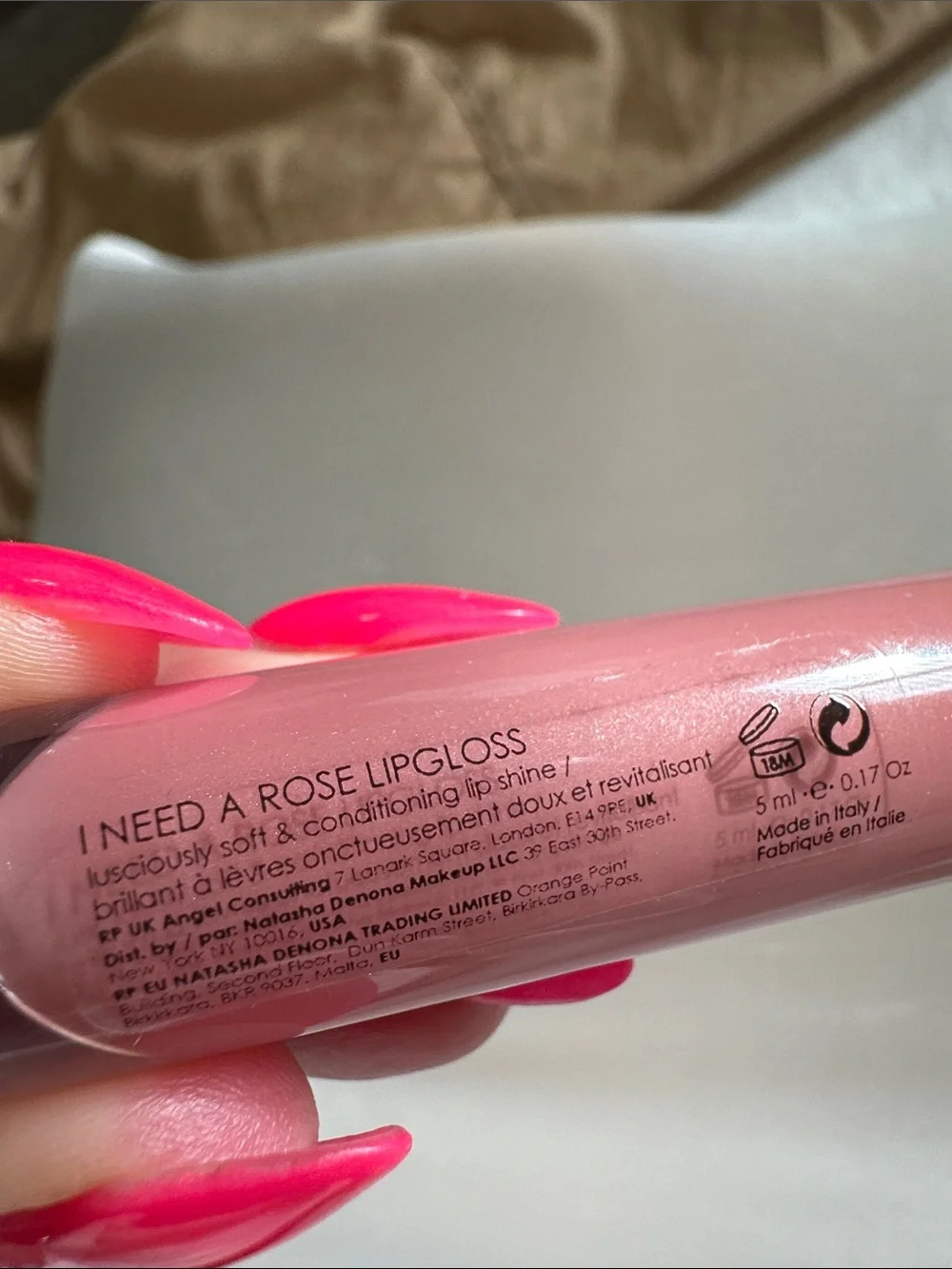 Natasha Denona I Need A Nude Lipstick in Averyl & Lip Gloss in Peony